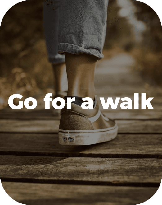 Walking outside mindfully